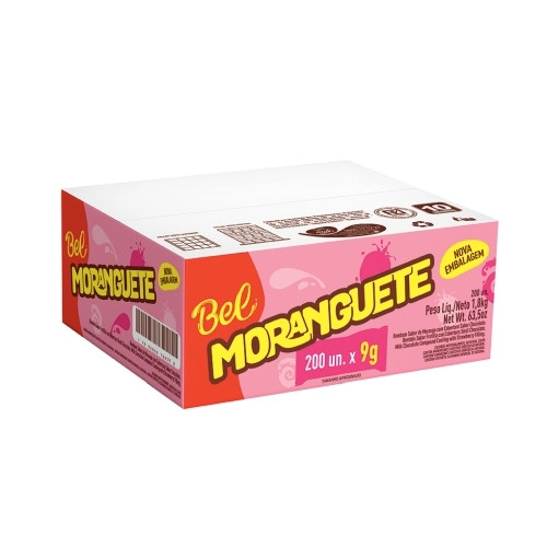 Detalhes do produto Choc Moranguete 200X09Gr (1800Gr)  Bel Morango