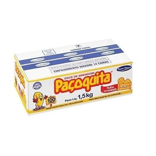 Detalhes do produto Pacoca Pacoquita Rolha Embr Cx 100X15Gr  Amendoim