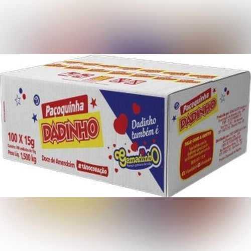 Detalhes do produto Pacoca Rolha Cx 100X15Gr Dadinho Amendoim