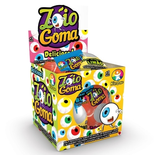 Detalhes do produto X Bala Zoio Goma Dp 24X12Gr Kids Zone Sortido