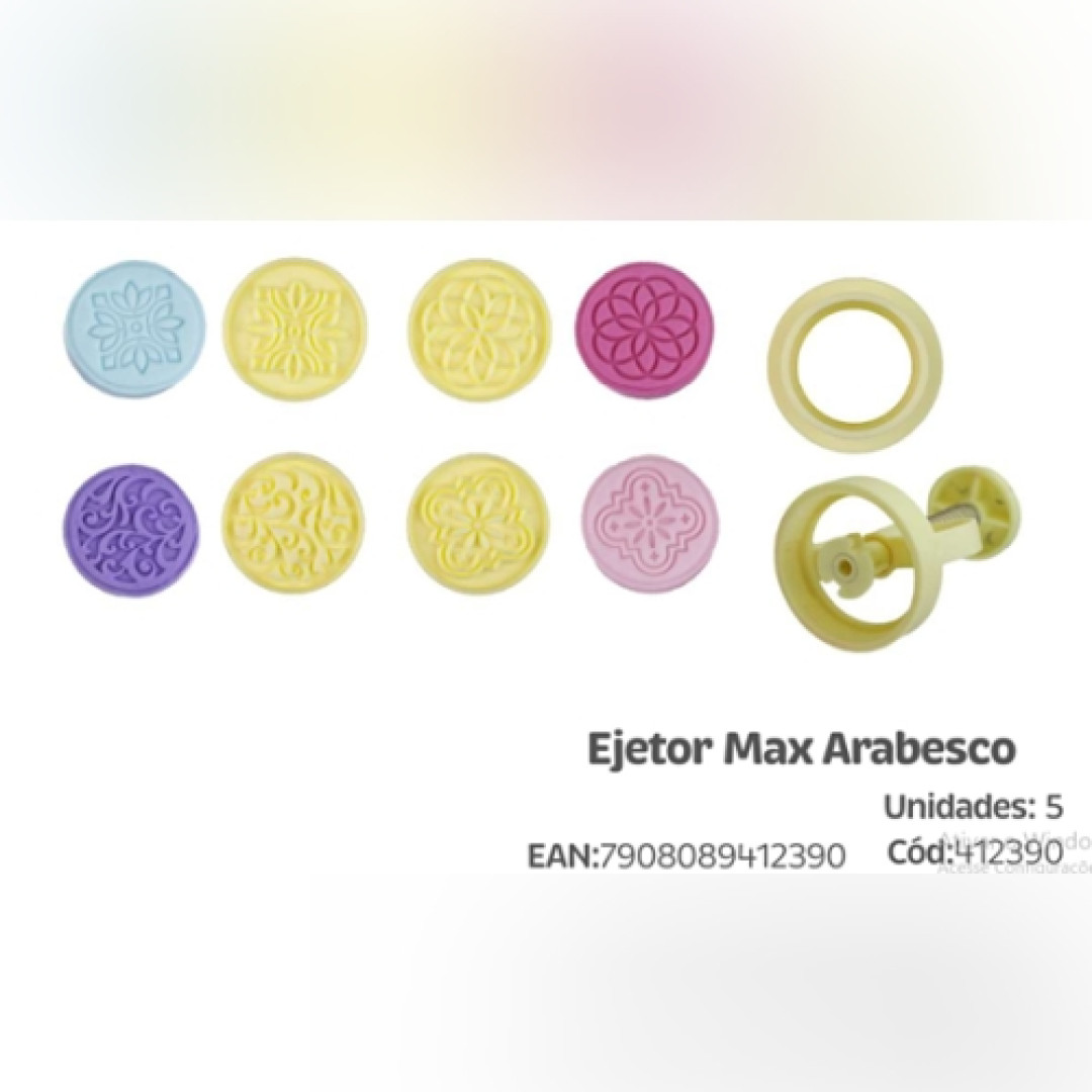 Detalhes do produto X Kit Ejetor Max Arabescos 1Un Bluestar Amarelo