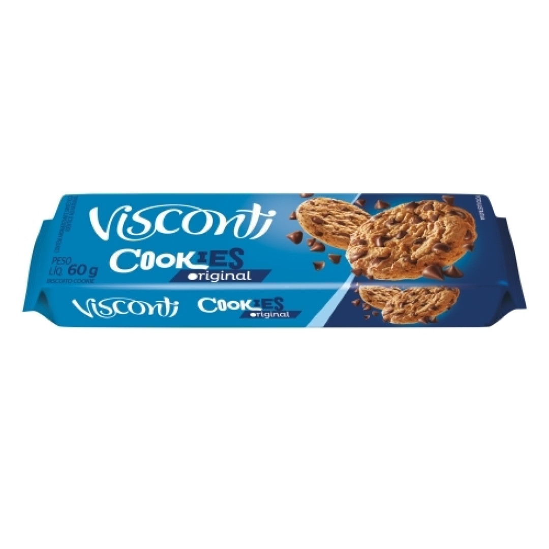 Detalhes do produto Bisc Cookies 60Gr Visconti Chocolate