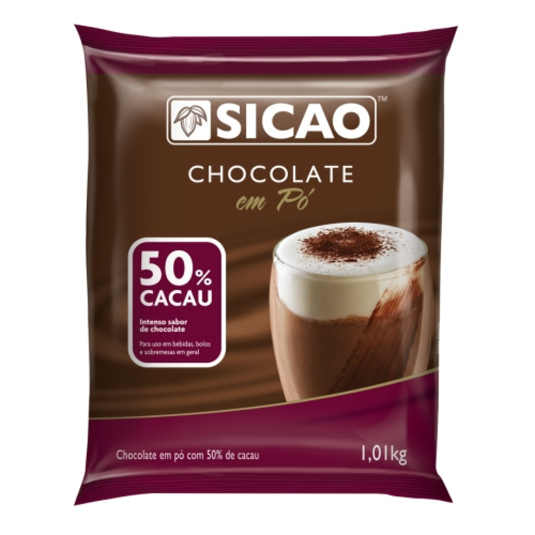 Detalhes do produto Choc Po 50 Cacau 1,01Kg Sicao Callebaut .