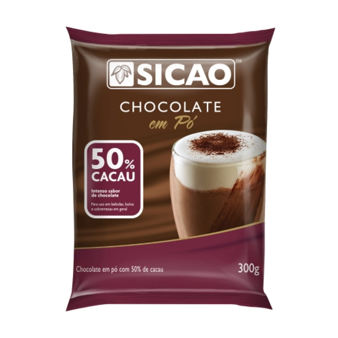 Detalhes do produto Choc Po 50 Cacau 300Gr Sicao Callebaut .