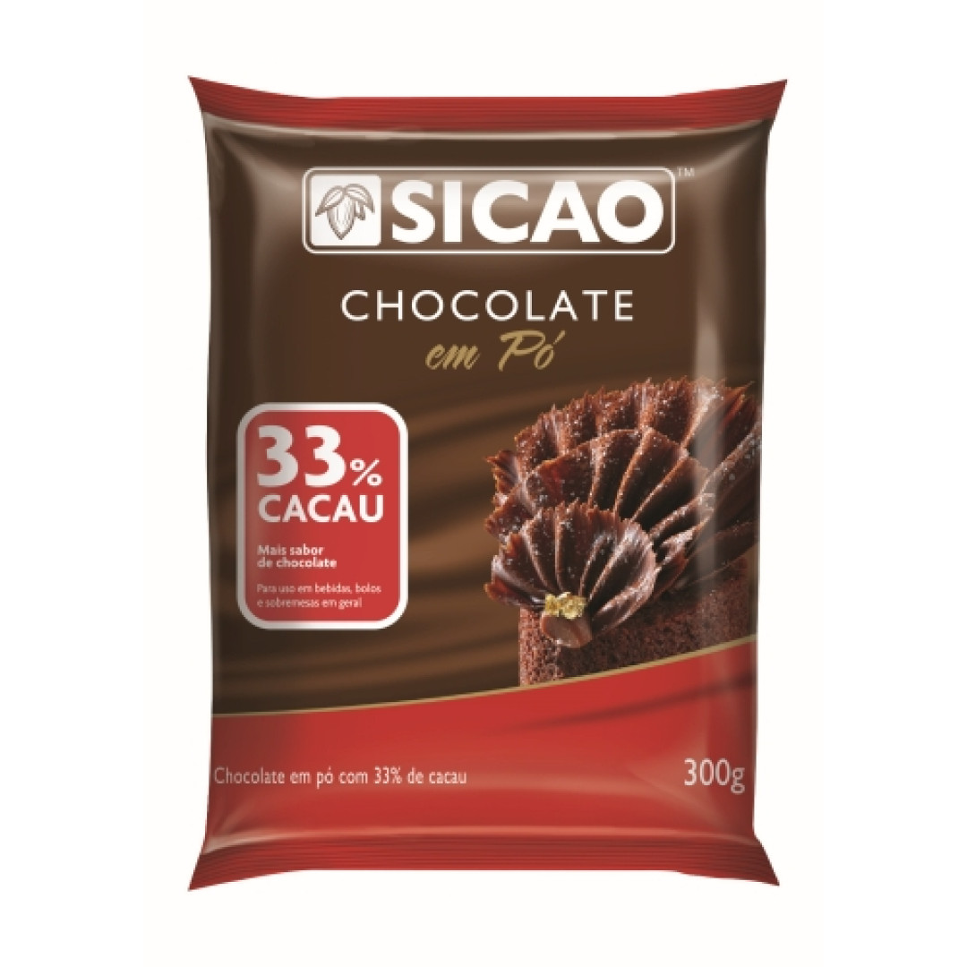 Detalhes do produto Choc Po 33 Cacau 300Gr Sicao Callebaut .