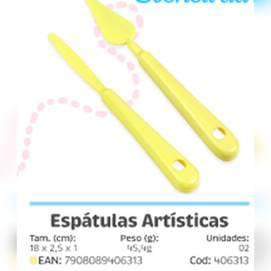 Detalhes do produto X Kit Espatula Artistica 2Un Bluestar Amarelo