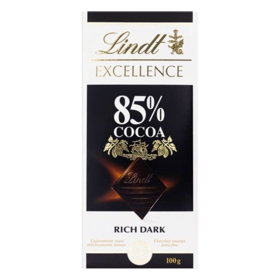 Detalhes do produto Choc Excellence 85% Cocoa 100Gr Lindt Dark