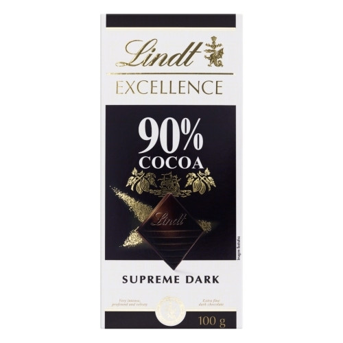 Detalhes do produto Choc Excellence 90% Cocoa 100Gr Lindt Meio Amargo