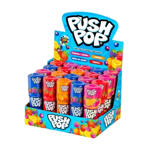 Detalhes do produto Pirl Push Pop 20Un Bazooka Frutas