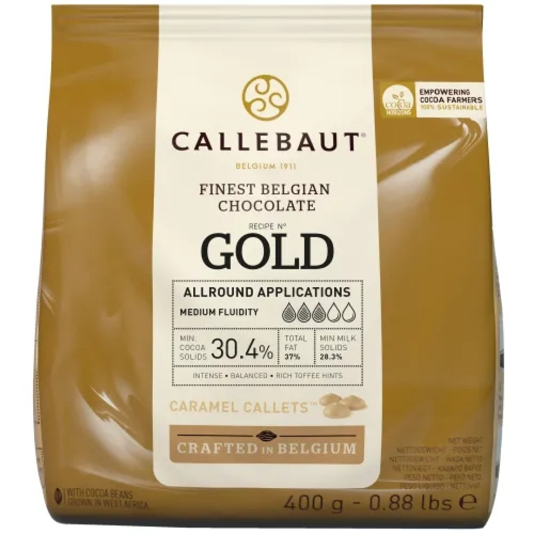 Detalhes do produto Cobert Gotas 30,4% Cacau 400Gr Callebaul Caramel