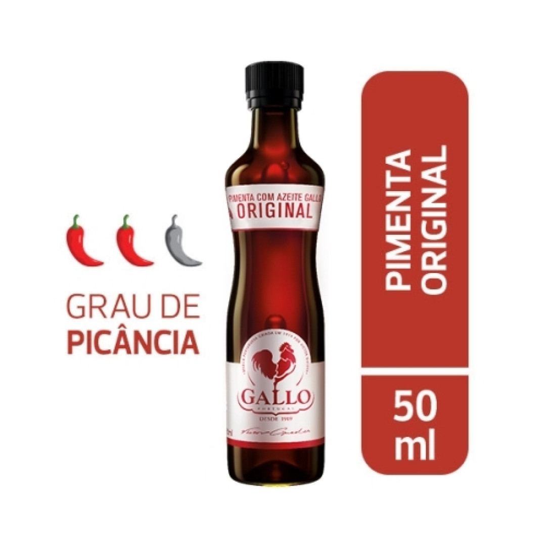 Detalhes do produto Pimenta Azeite Oliva Vd 50Ml Gallo Original