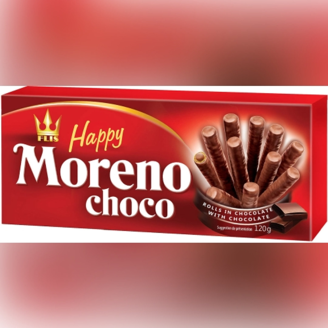 Detalhes do produto Bisc Happy Moreno 120Gr Flis Chocolate