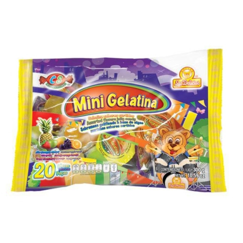 Detalhes do produto Gelatina Mini 20Un Las Delicias Sortido