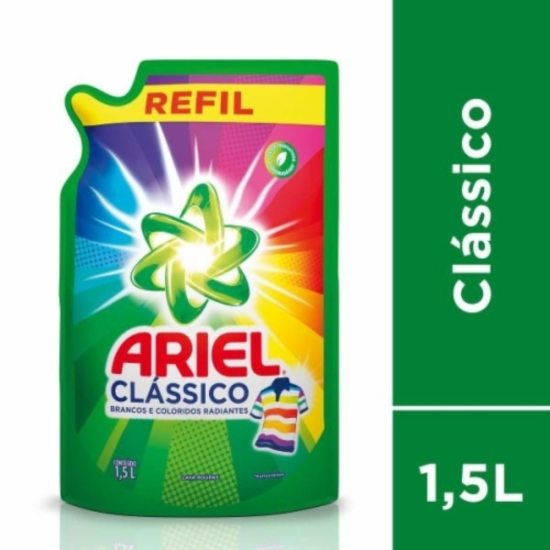 Detalhes do produto Lava Roupa Liq Ariel Refil 1,5Lt P&g Classic