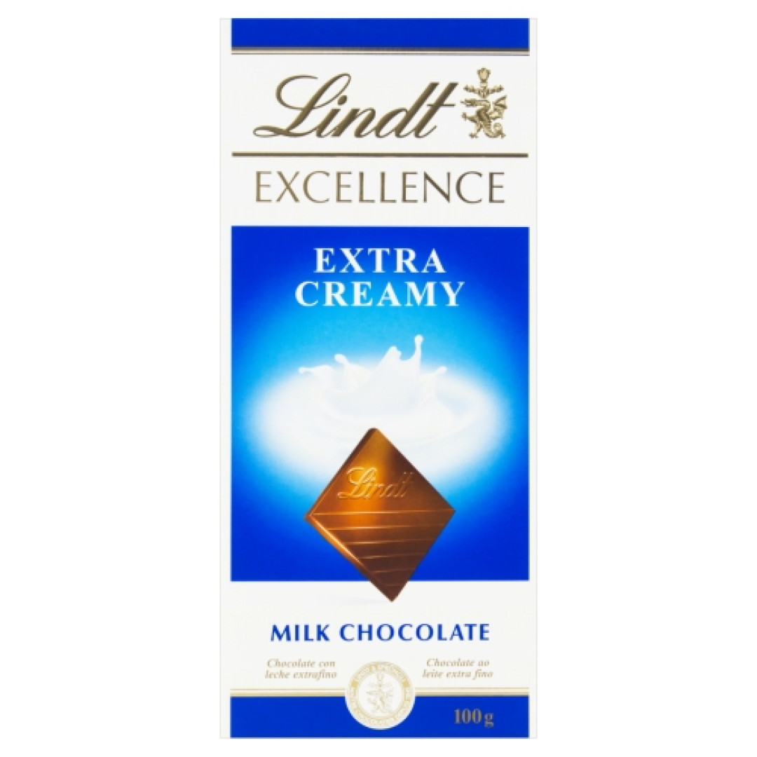 Detalhes do produto Choc Excellence Extra Creamy 100Gr Lindt Ex/milk