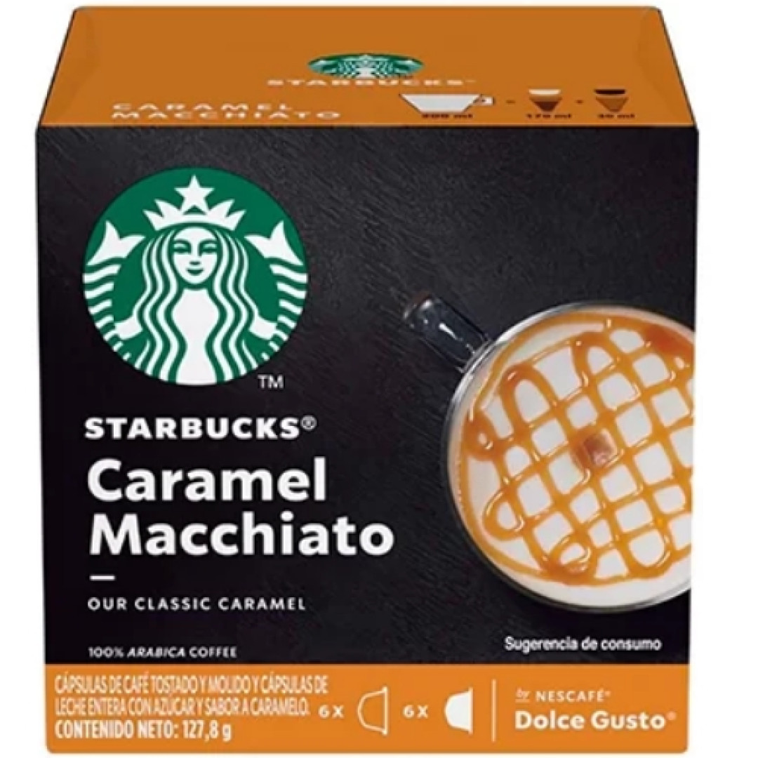 Detalhes do produto Cafe Starbucks Cap 12Un Nescafe Caramel Macchia
