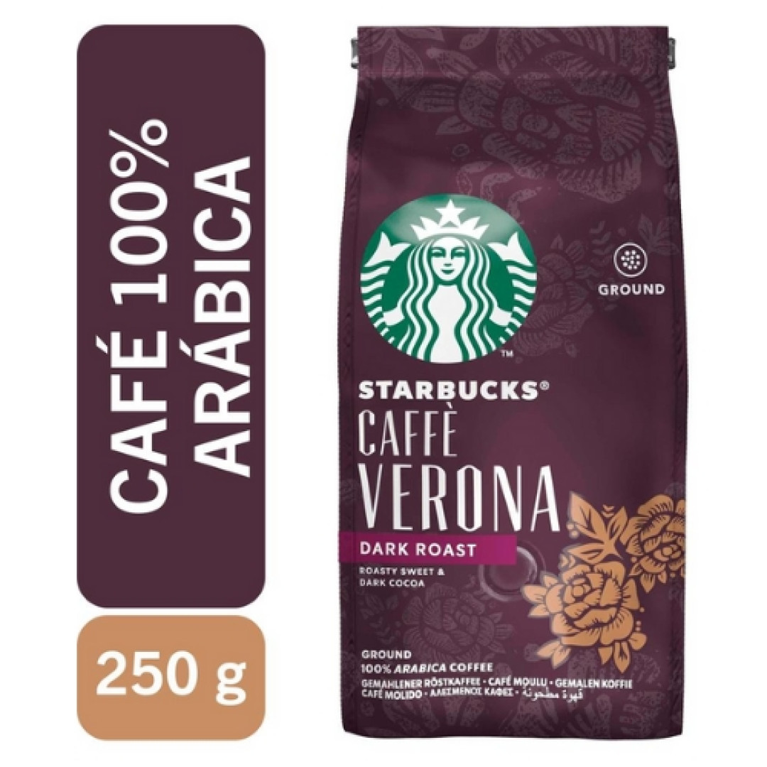 Detalhes do produto Cafe Torr/mo Starbucks Dark Verona 250Gr .