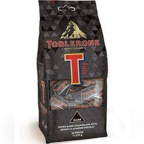 Detalhes do produto Choc Toblerone Tiny 272Gr Alpha Candies Dark