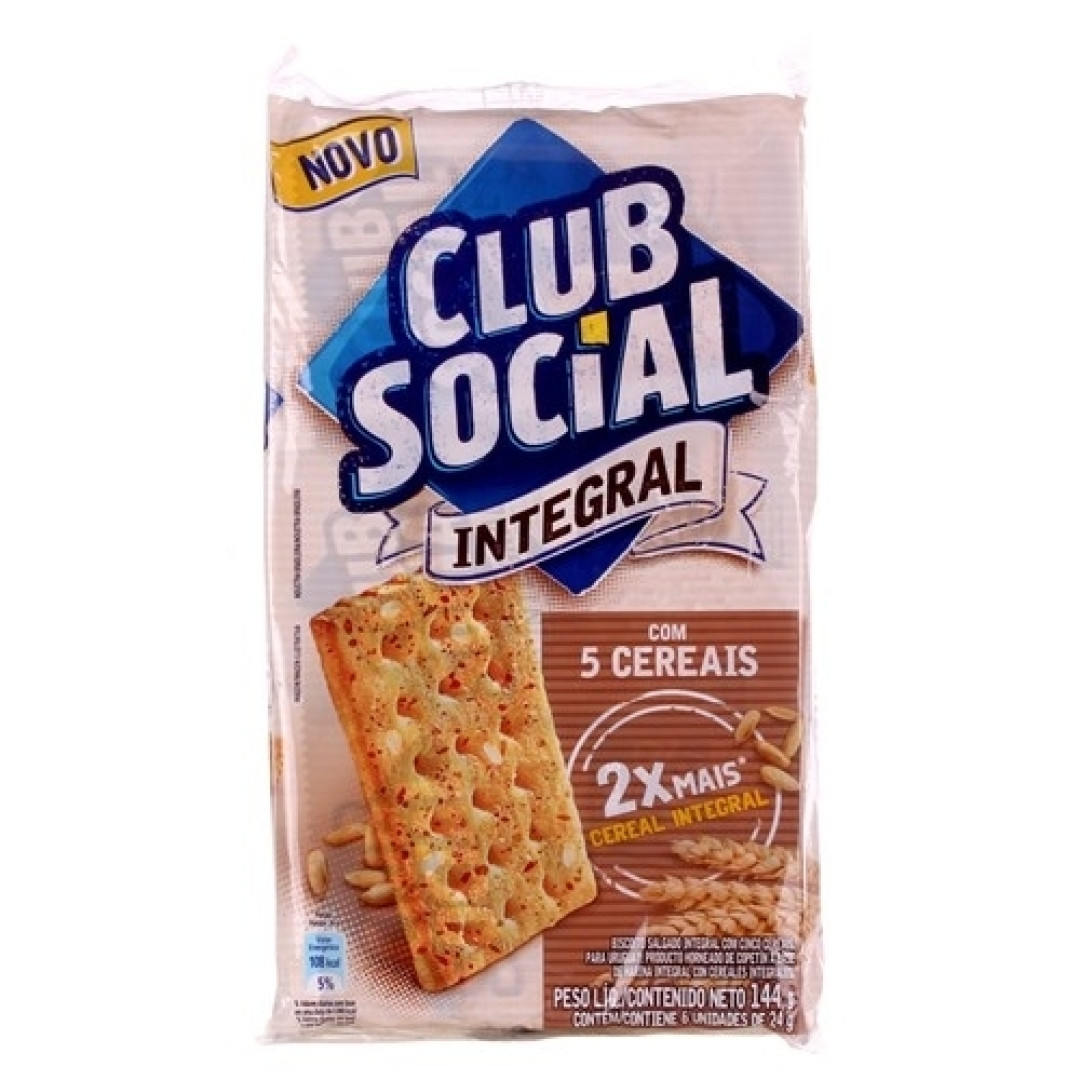 Detalhes do produto Bisc Club Social Integral Pc 144Gr Nabis 5 Cereais