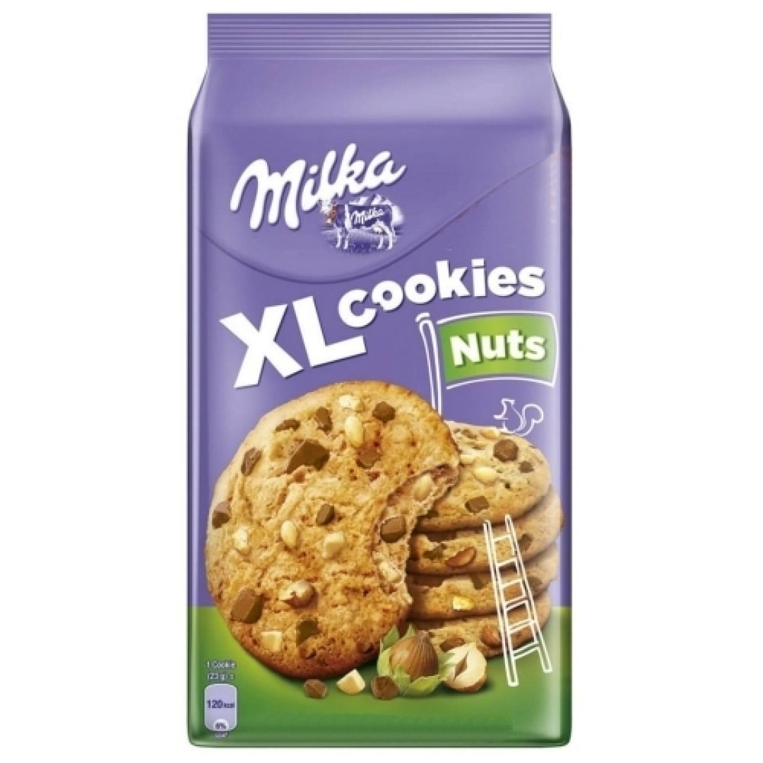 Detalhes do produto Bisc Xl Cookies Choco 184Gr Milka Nuts