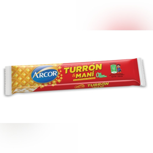Detalhes do produto Torrone Turron Y Mani 50X25Gr Arcor Amendoim