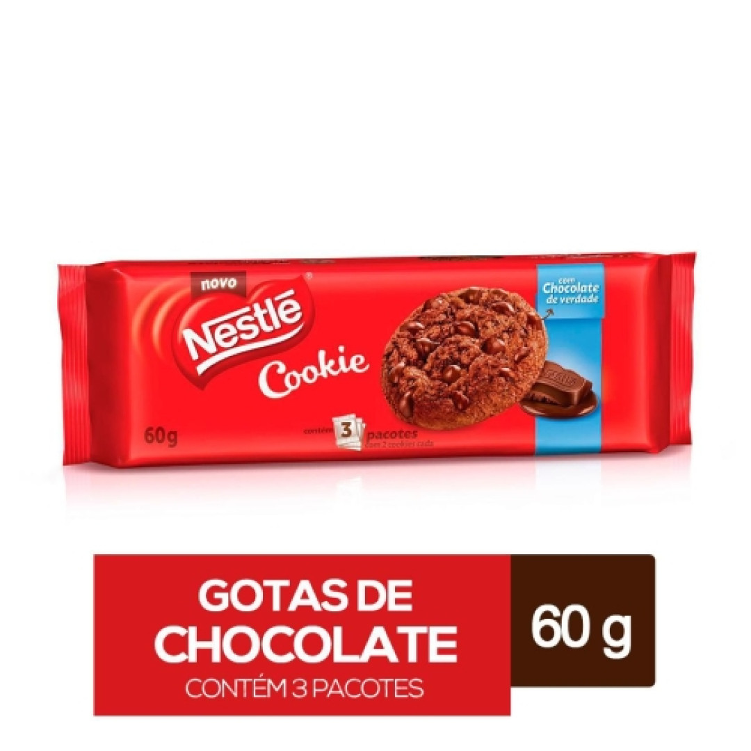Detalhes do produto Bisc Cookies Classic 60Gr Nestle Gotas Choc