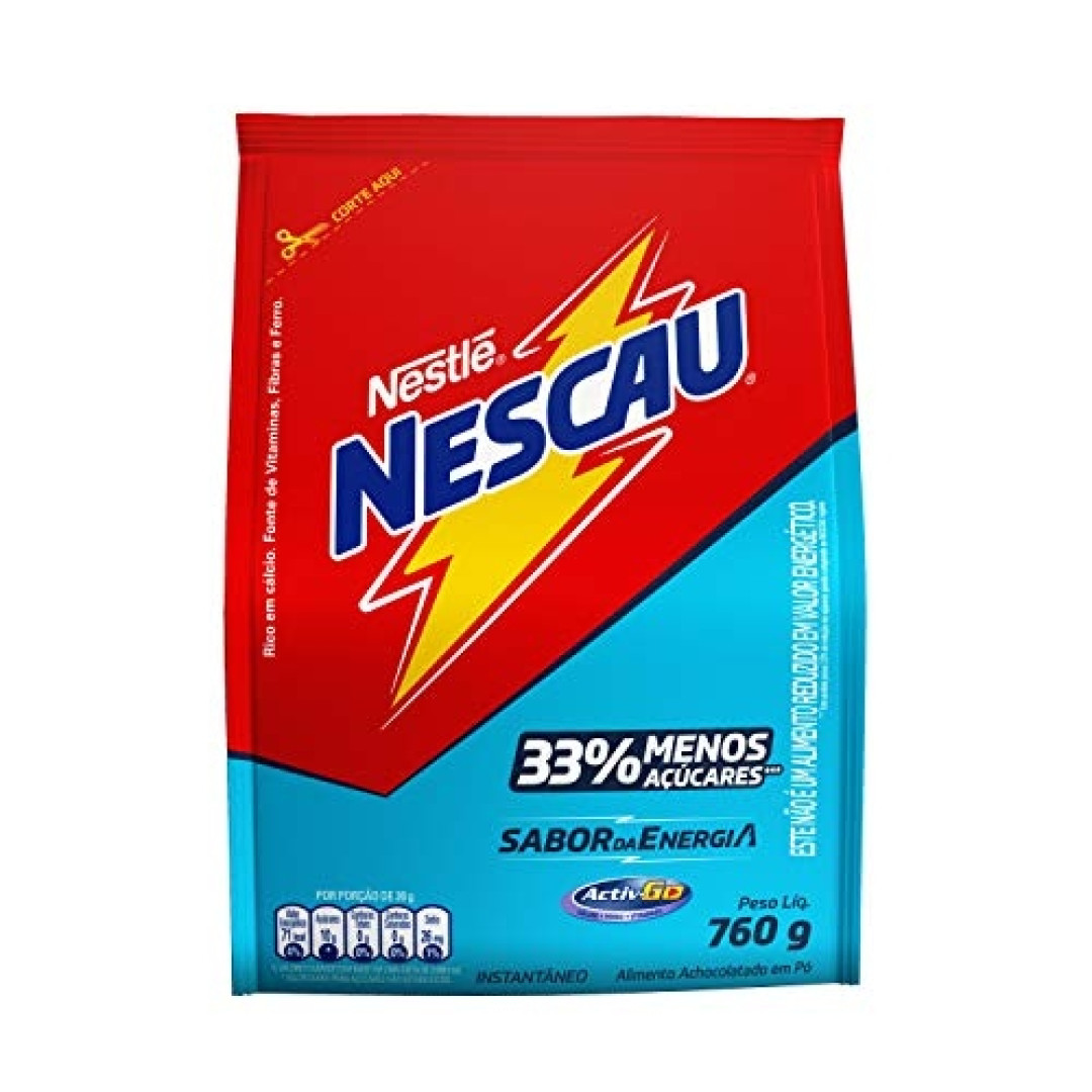 Detalhes do produto Achoc Po Nescau Menos Acucar 760Gr Nest Chocolate