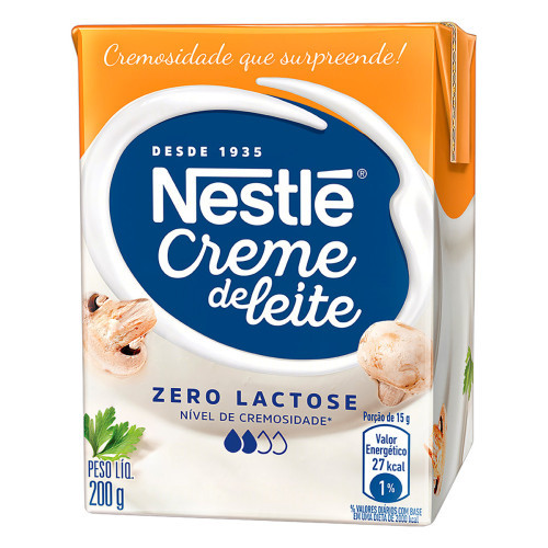 Detalhes do produto Creme Leite Zero Lactose 200Gr Nestle .