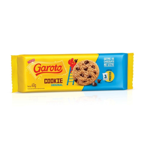 Detalhes do produto Bisc Cookies Pc 60Gr Garoto Gotas Choc