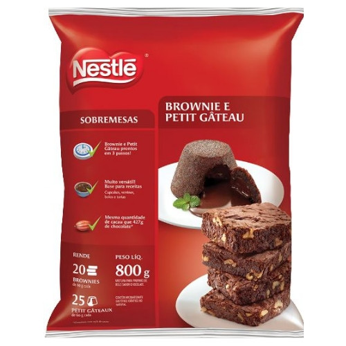 Detalhes do produto Recheio Sobremesa 800Gr Nestle Brownie.petit G