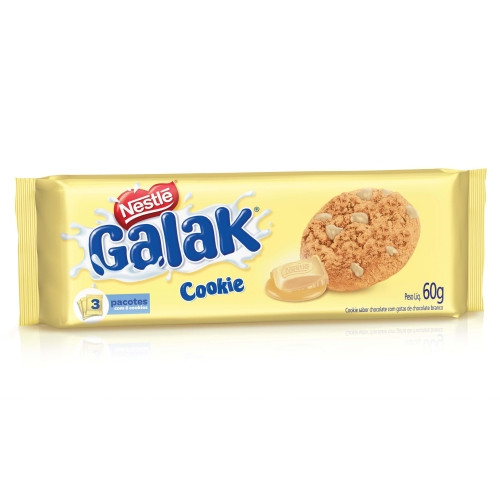 Detalhes do produto Bisc Cookies Galak 60Gr Nestle Choc Bco