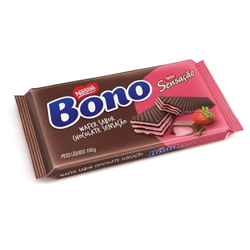 Detalhes do produto Bisc Wafer Bono Sensacao 110Gr Nestle Choc.morango