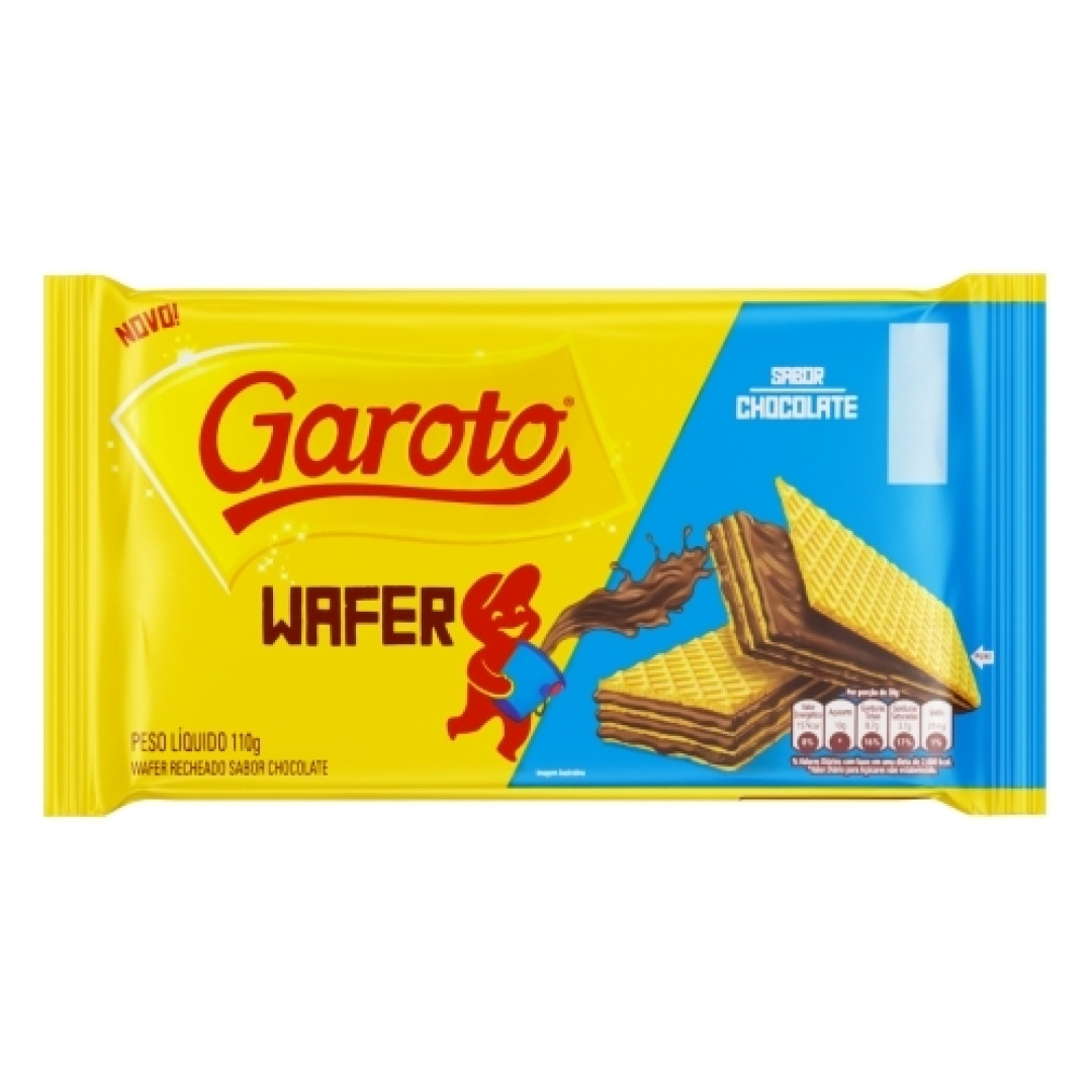 Detalhes do produto Bisc Wafer 110Gr Garoto Chocolate