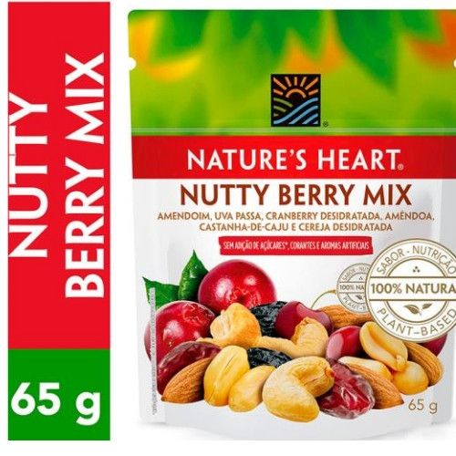 Detalhes do produto Mix Natures Heart 65Gr Nestle Nuttyberry