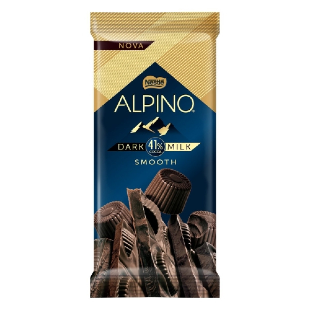 Detalhes do produto Choc Alpino Milk Dark 41% 85Gr Nestle Ao Leite
