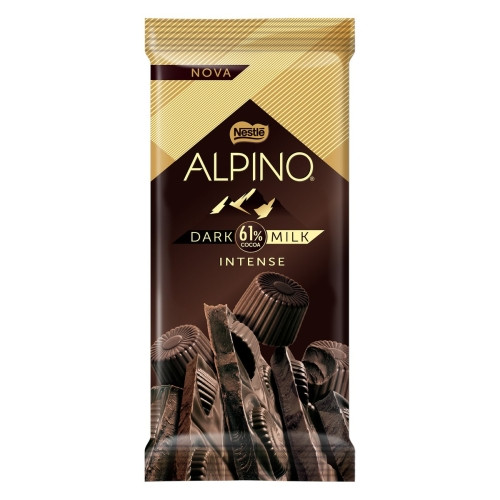 Detalhes do produto Choc Alpino Milk Dark 61% 85Gr Nestle Ao Leite