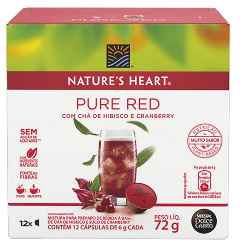 Detalhes do produto Cha Natures Heart Capsula 12Un Nestle Hibisco.chanber