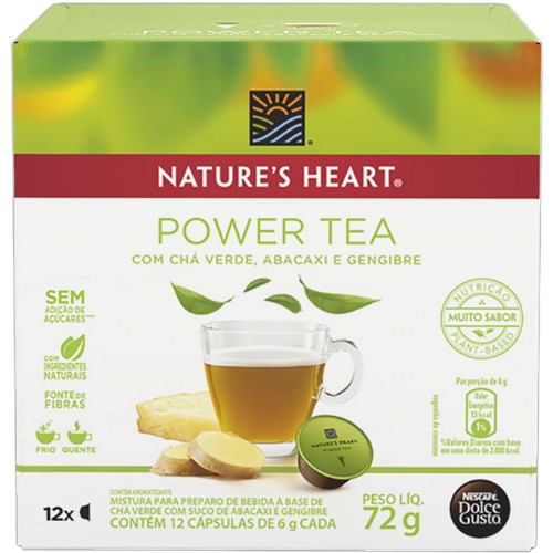 Detalhes do produto Cha Natures Heart Capsula 12Un Nestle C Verd.geng.aba