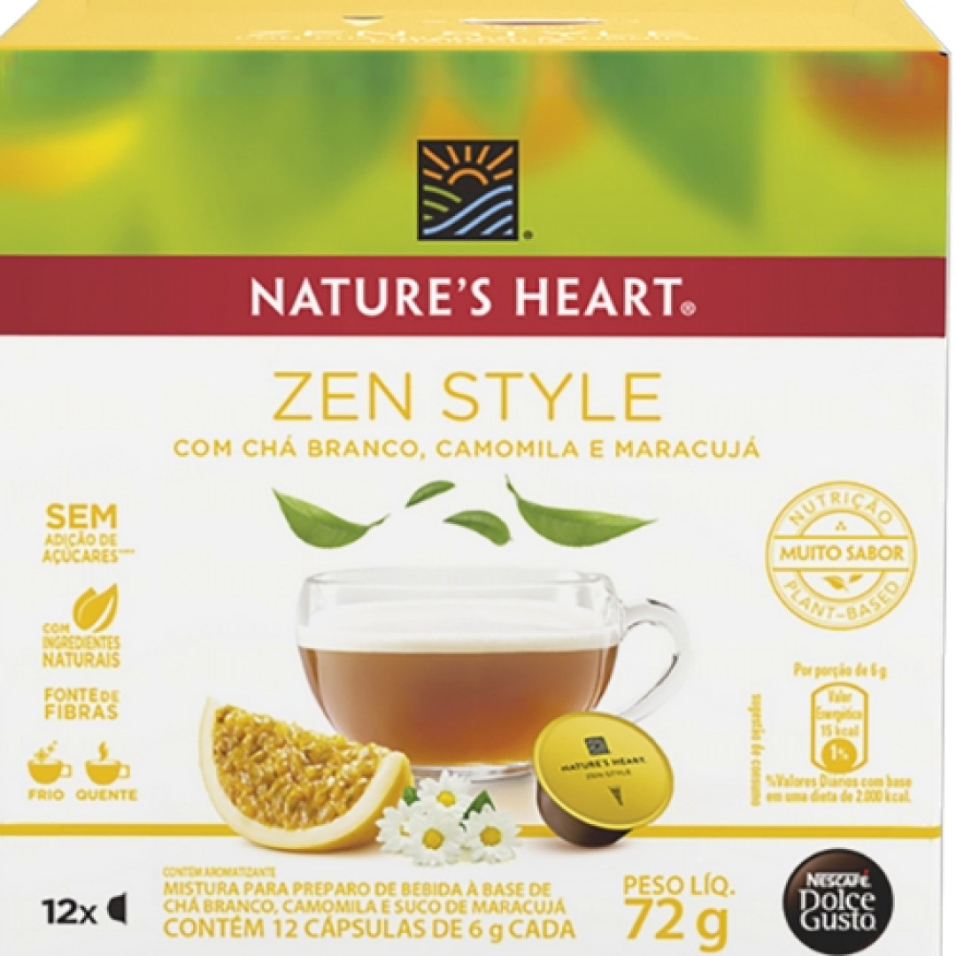Detalhes do produto Cha Natures Heart Capsula 12Un Nestle Camomila Maracu