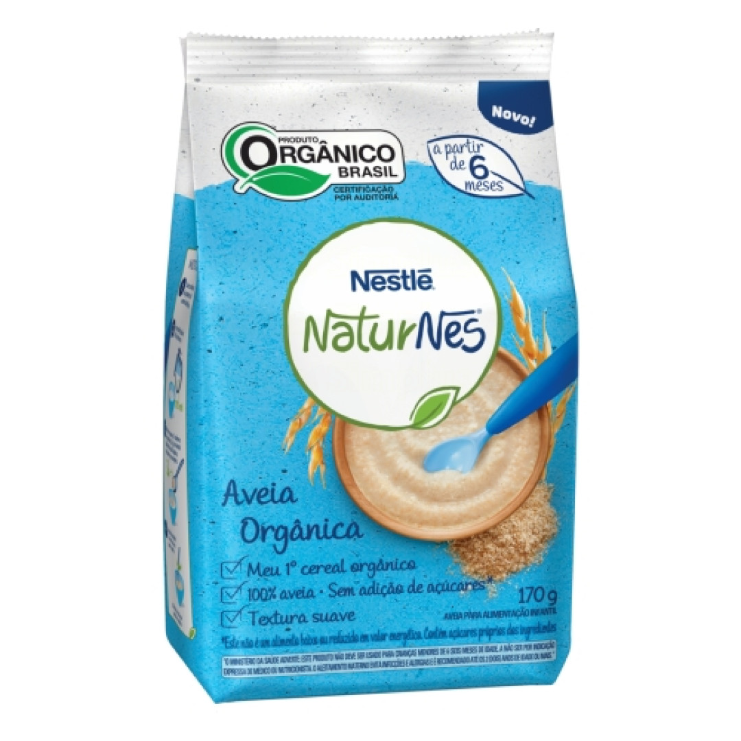 Detalhes do produto Aveia Naturnes Organica 170Gr Nestle .