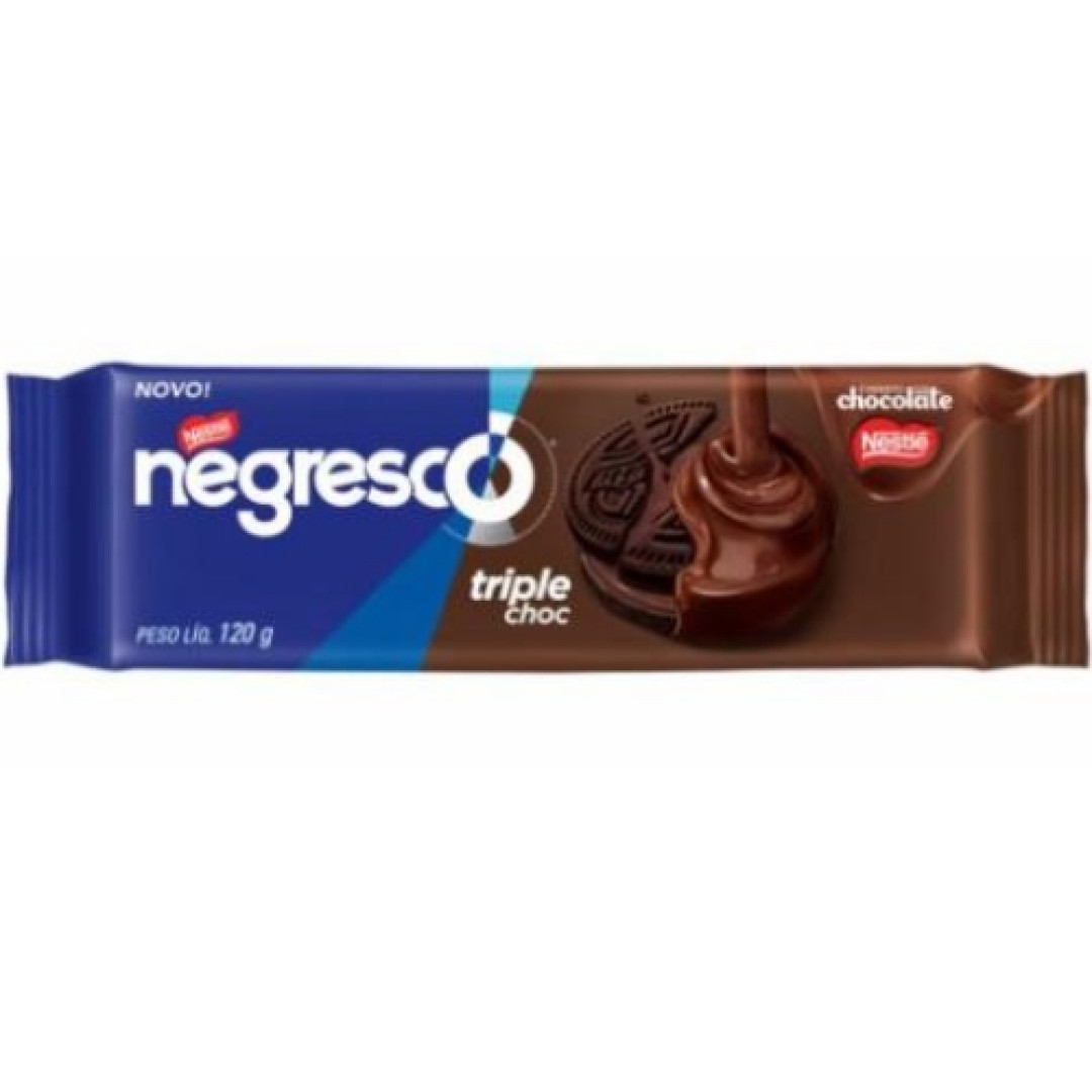 Detalhes do produto Bisc Rech Coberto Negresco 120Gr Nestle Triplo Chocolat