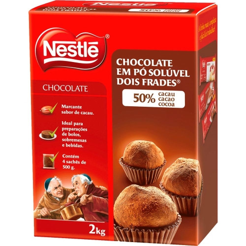 Detalhes do produto Choc Po Dois Frades 50% 500Gr Nestle Chocolate