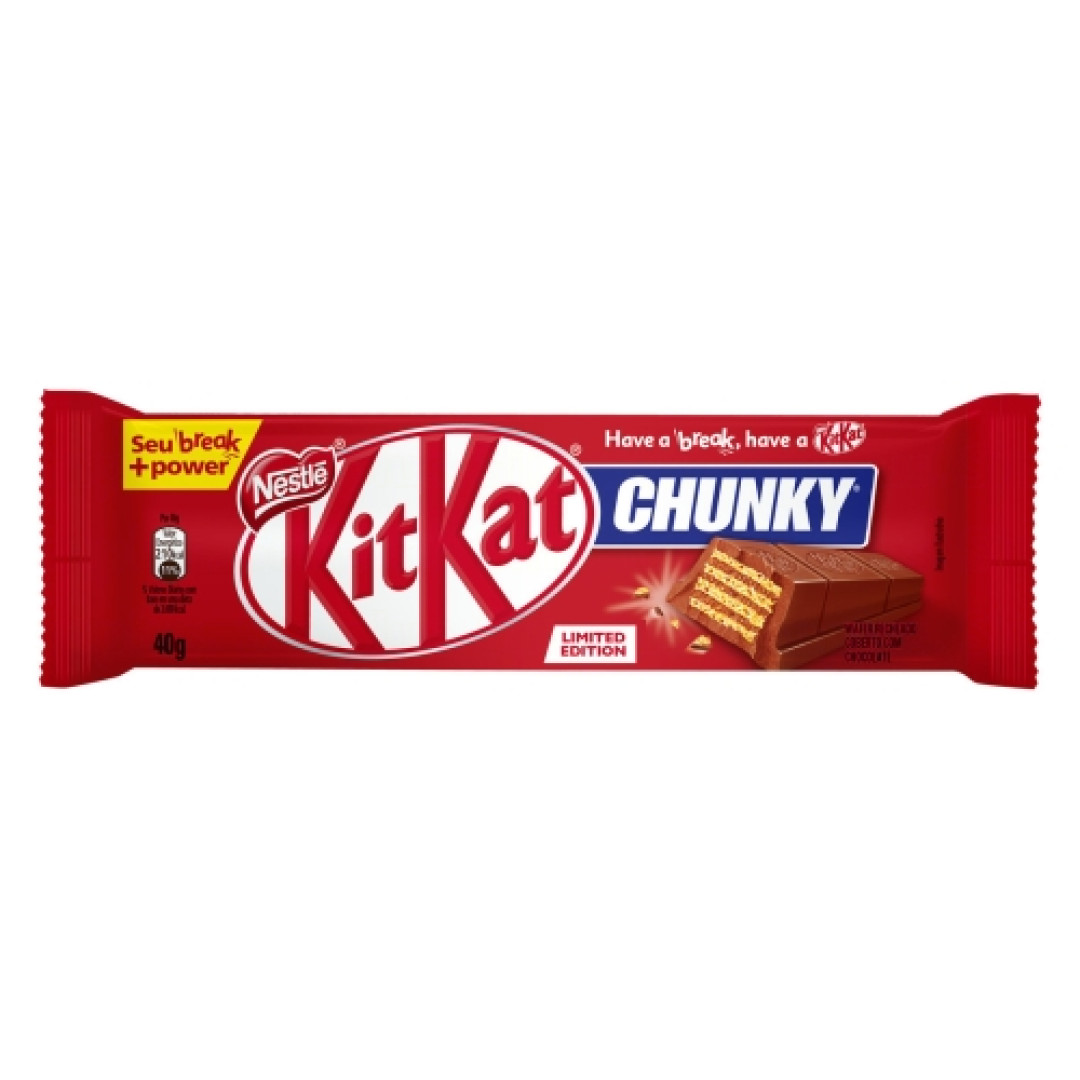 Detalhes do produto Choc Kit Kat Chunky 40Gr Nestle Ao Leite