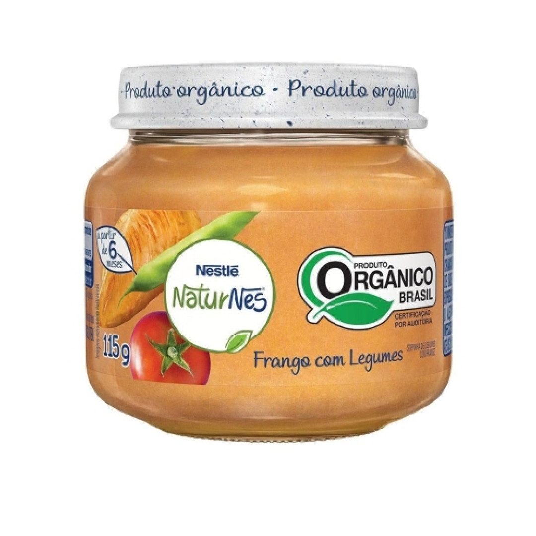 Detalhes do produto Papinha Naturnes Organica 115Gr Nestle Frango Legumes
