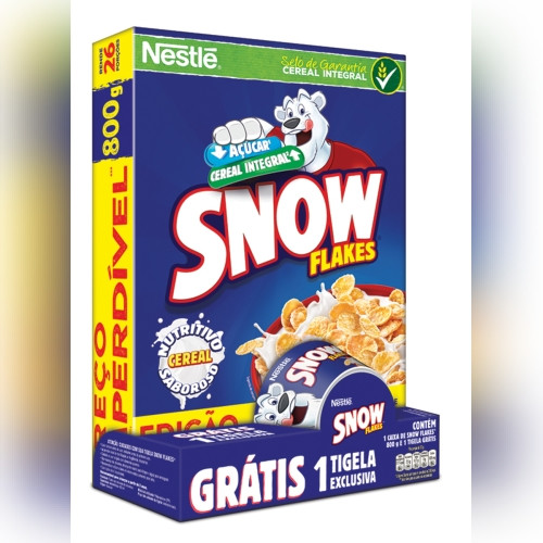 Detalhes do produto Cerea Snow Flakes Tigela 800Gr Nestle .