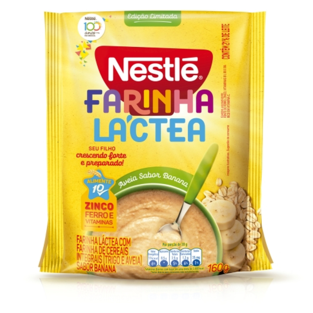 Detalhes do produto Farinha Lactea 160Gr Nestle Banana.aveia
