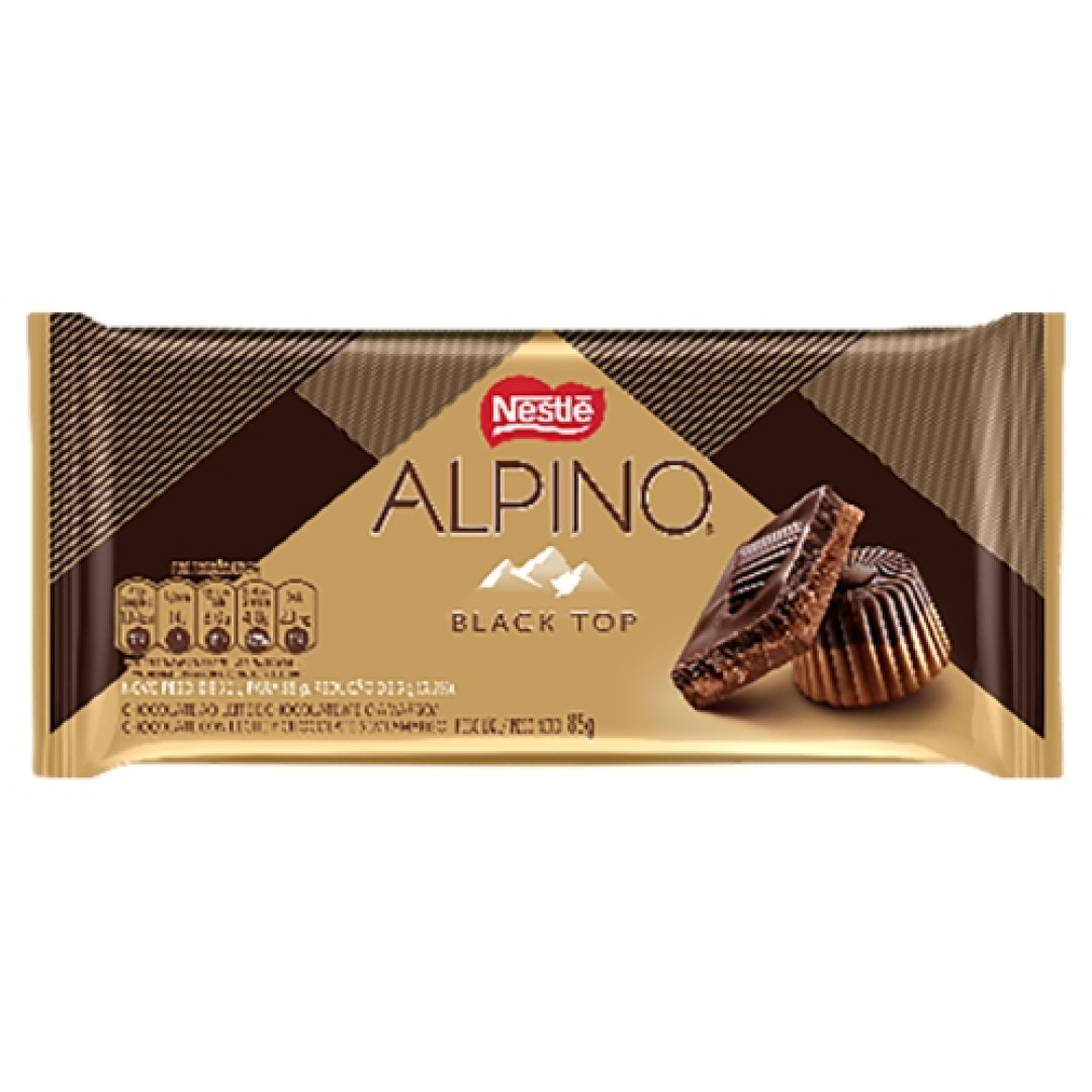 Detalhes do produto Choc Alpino Black Top 85Gr Nestle Ao Leite