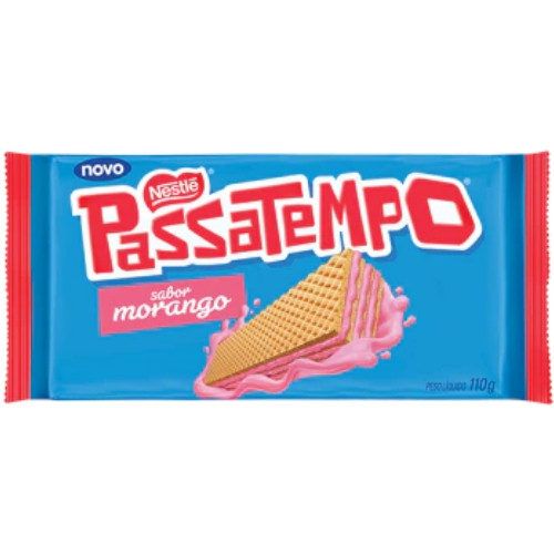 Detalhes do produto Bisc Wafer Passatempo 110Gr Nestle Morango