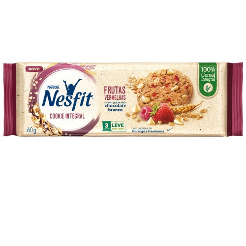Detalhes do produto Bisc Cookies Integral Nesfit 60Gr Nestle Frutas Vermelha