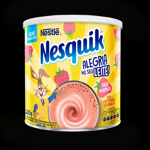 Detalhes do produto Achoc Po Nesquik Pt 200Gr Nestle Morango